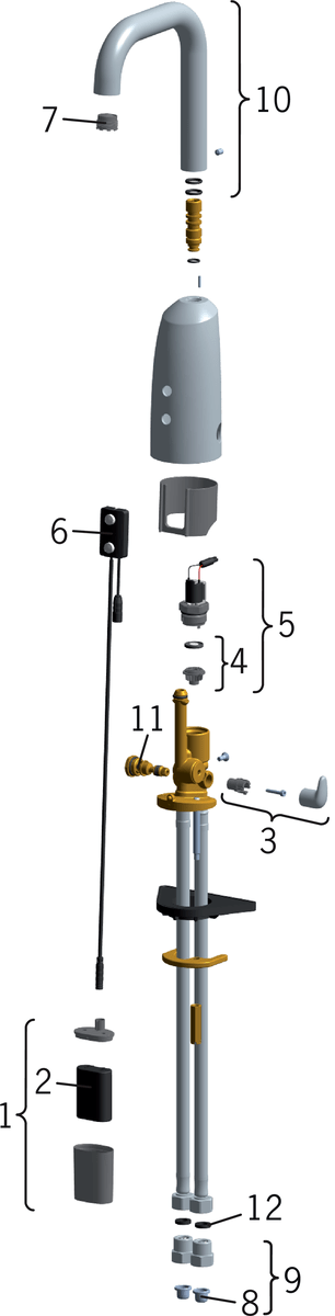 Oras 6330F Смеситель для умывальника, 6 V 6330F Electra Хром  - Вид №6