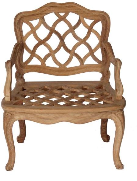 ASTELLO Садовый стул из тика с подлокотниками Pensée sun-id-1387430 - Вид №1