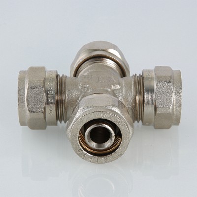 VTm.341.N.261626 Фитинг обжимной – крестовина Valtec 26 х 16 х 26 х 16 мм  - Вид №15