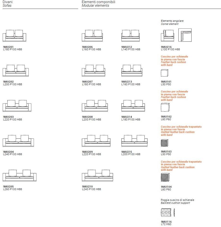 Marelli 4-х местный кожаный диван sun-id-1377713 - Вид №3