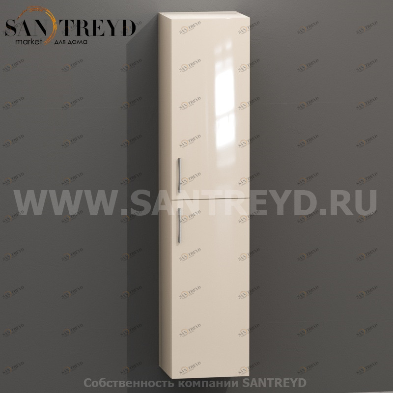 MDC042 Высокий шкаф с двумя створками 160 см бежевый Globo 4ALL Италия Ceramica Globo