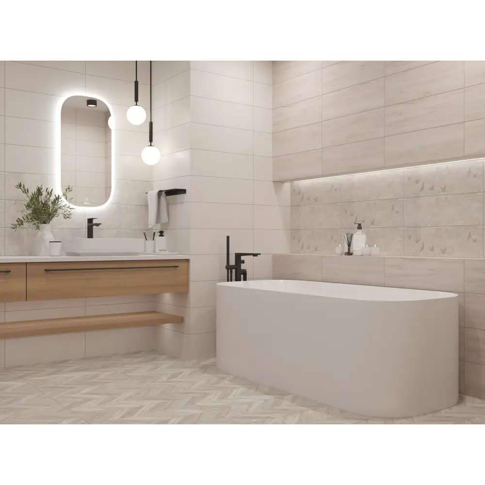 Настенная плитка LB Ceramics Юген 20x60 см 0.84 м² цвет бежевый STLM-2140906 - Вид №4