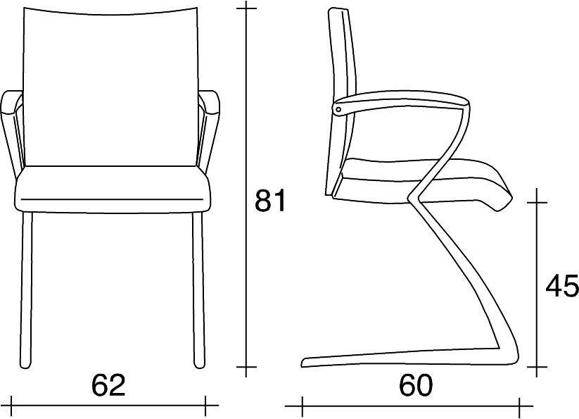 TALIN Консольное кожаное кресло с подлокотниками Avia sun-id-1505735 - Вид №1
