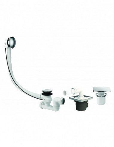 599900 000 00  Полный комплект E-volutive слив для ванны и слив для душевой кабины, хром Valentin Хром  - Вид №1