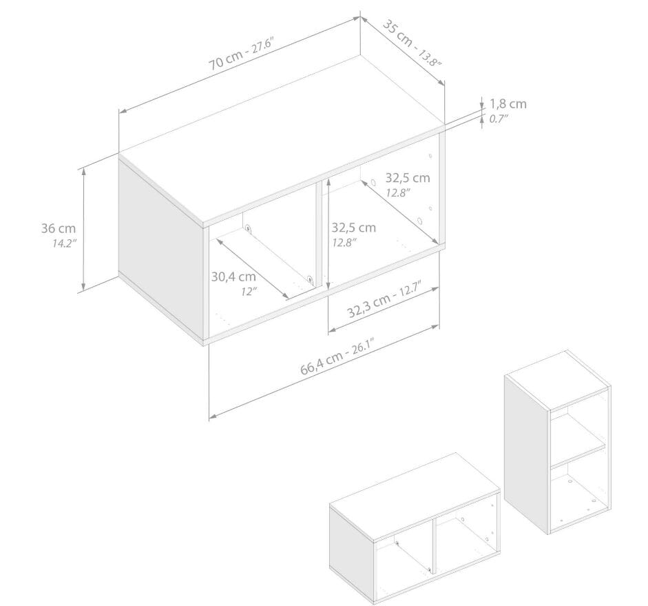 Модульная оборудованная стена установленная стеной в меламинированном Mobili Fiver Easy ARCH-00044646 - Вид №66