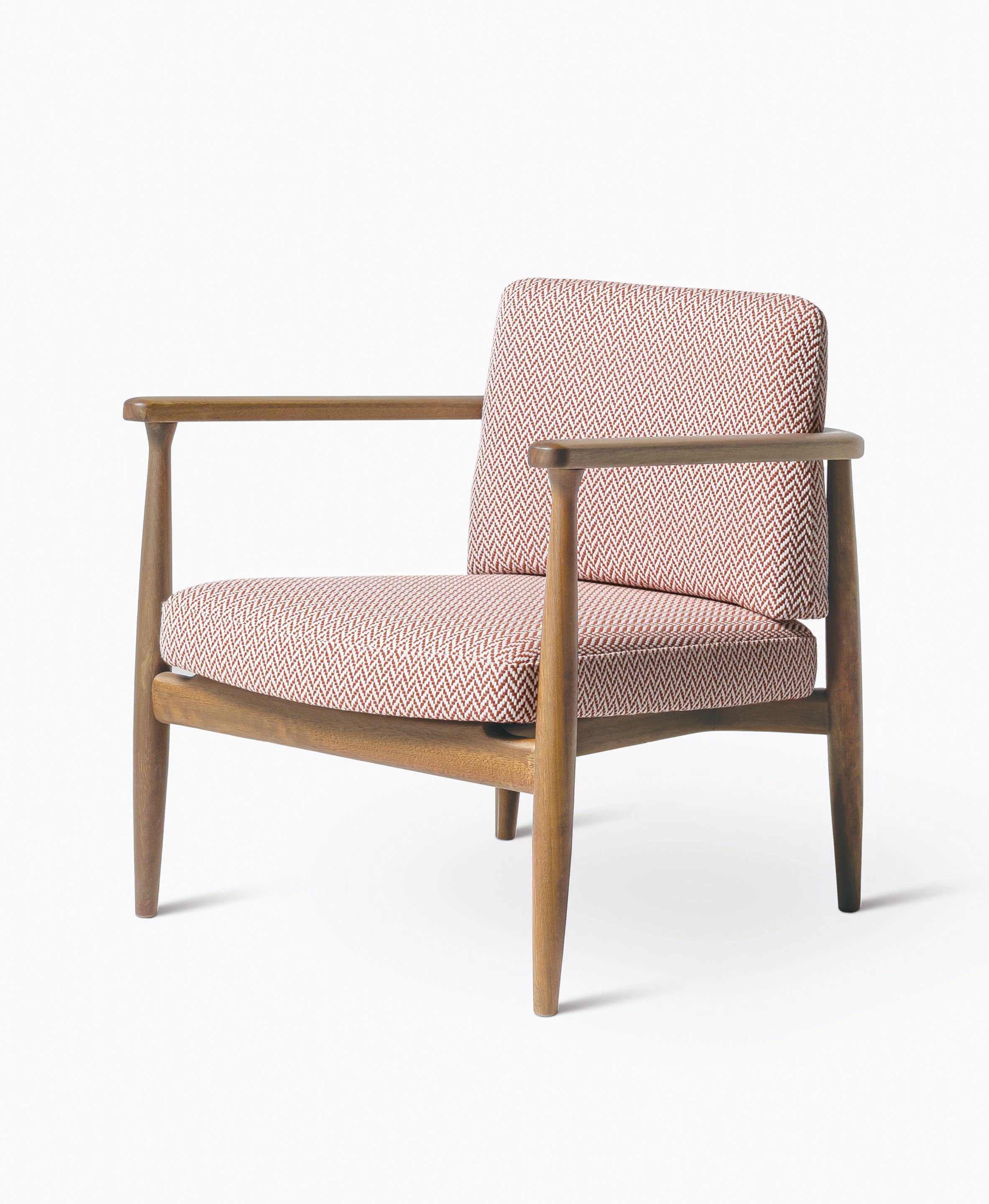 Кресло из ироко и ткани с подлокотниками Casamilano Arne ARCH-00054715 - Вид №1