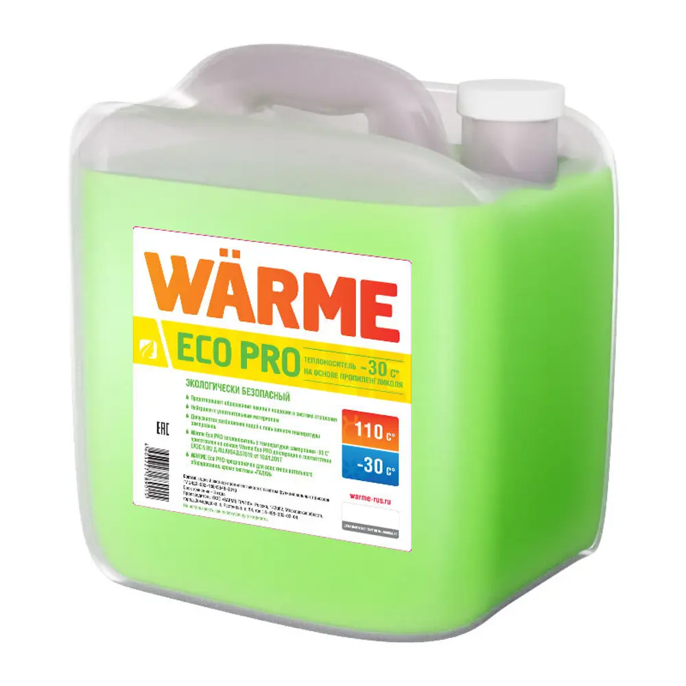 Теплоноситель Warme Eco Pro -30С 20 кг пропиленгликоль STLM-2173459