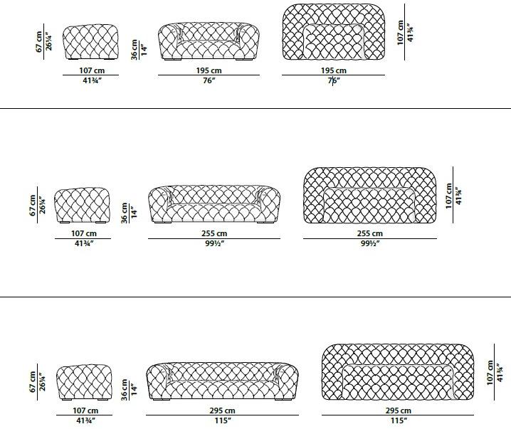 BAXTER Кожаный диван с тафтингом Chester moon sun-id-1439585 - Вид №7