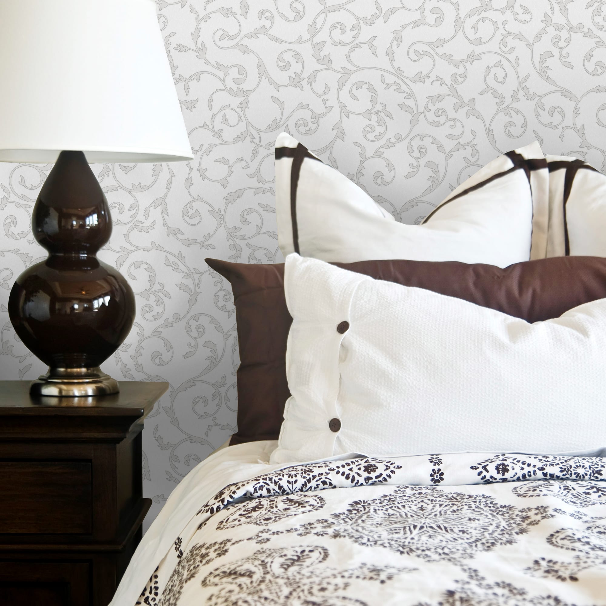 83684889 Обои флизелиновые Euro Decor серые 1.06 м 6007-11 Chloe Santreyd - Вид №2