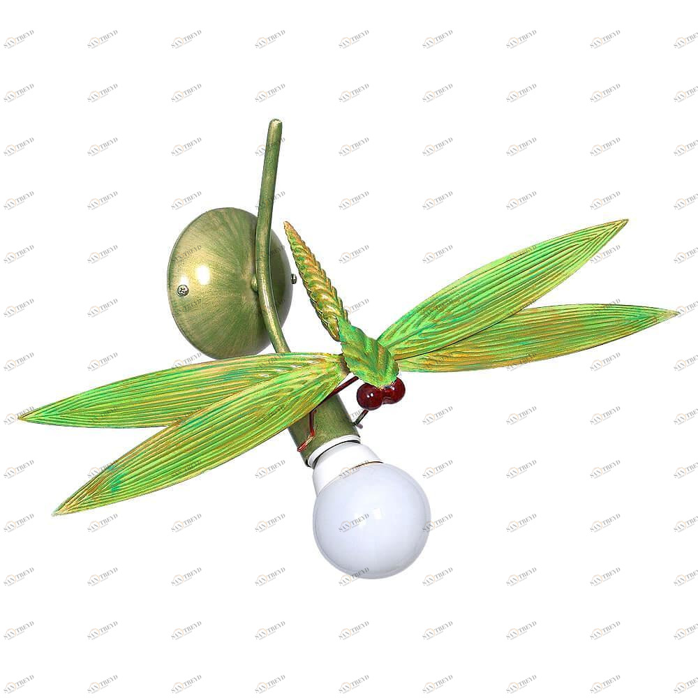 Бра детское Wazka "Стрекоза" LUMINEX WAZKA 326253 Зеленый 