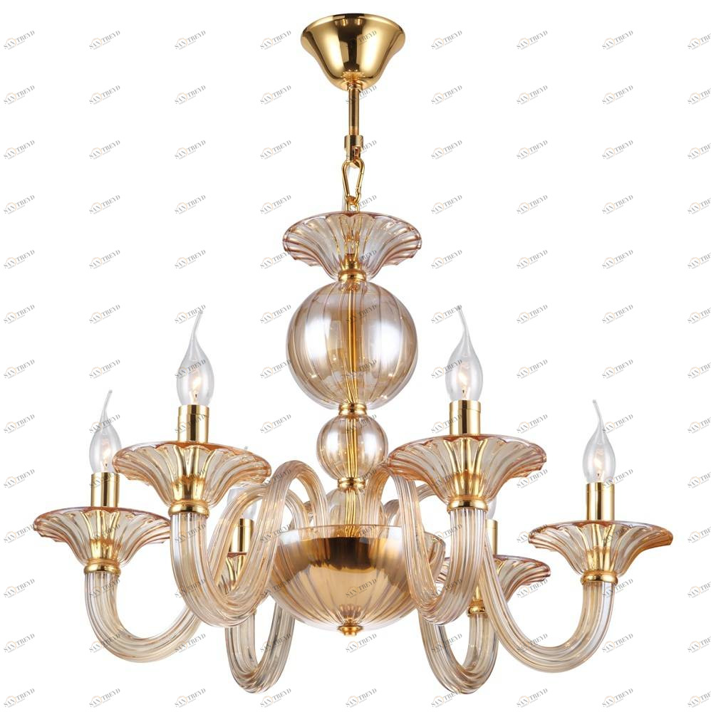 Подвесная люстра Crystal Lux Dream SP6 CRYSTAL LUX ДИЗАЙНЕРСКИЕ, DREAM 056895 Золотой 