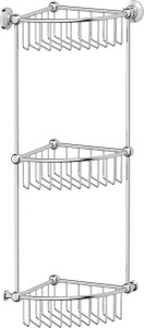 STI 009 Полочка-решетка угловая 3-х ярусная 23 cm 3SC STILMAR CHROME