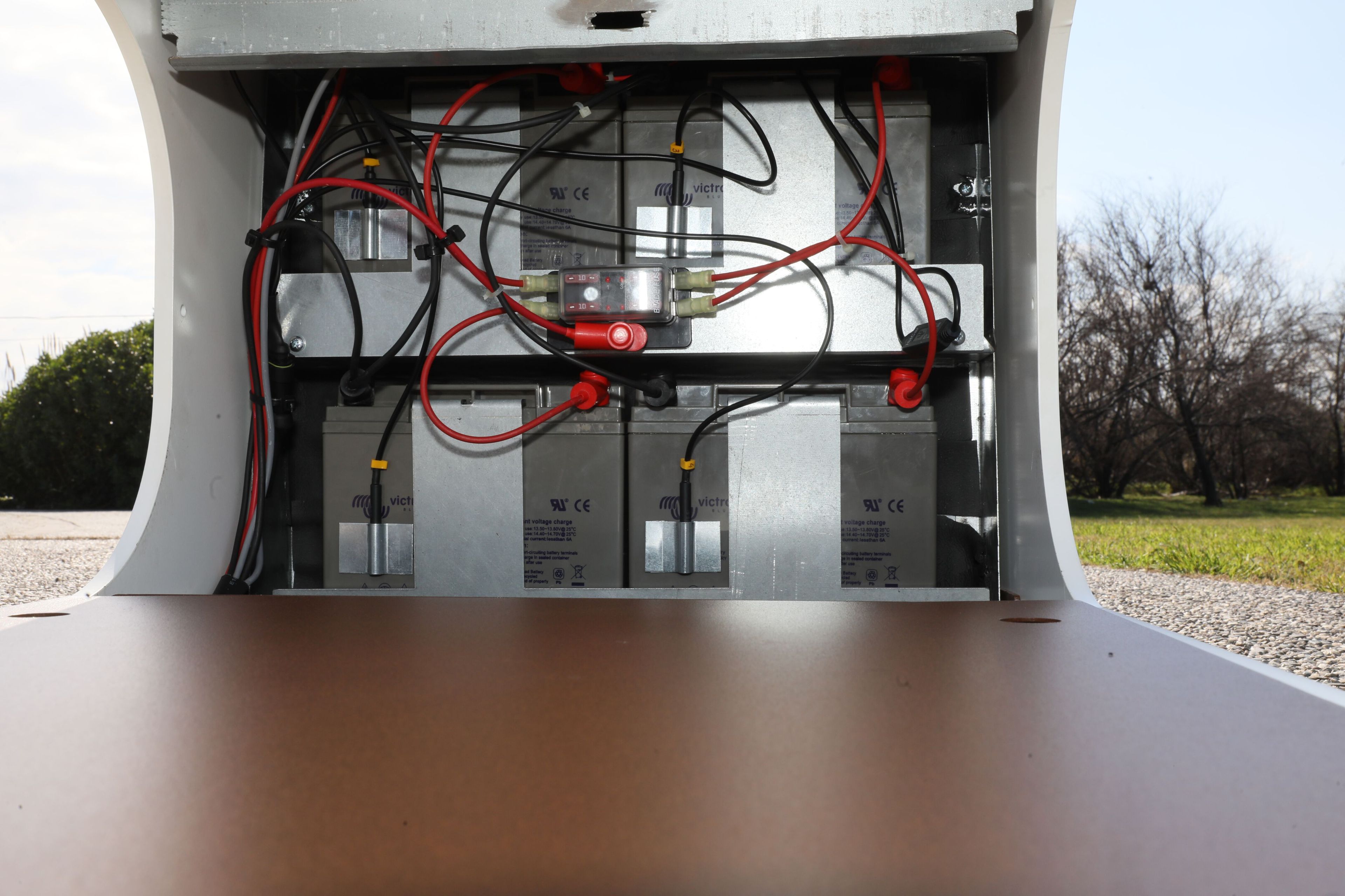 Стальная скамья без спинки с USB-разъемом со встроенным освещением CITYSì ELIOS ARCH-00072477 - Вид №22