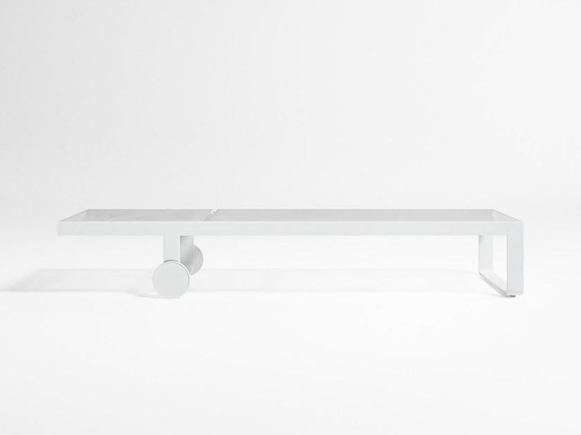 GANDIABLASCO Садовая кушетка с откидной спинкой batyline® на колесиках Flat textil sun-id-1389109 - Вид №3