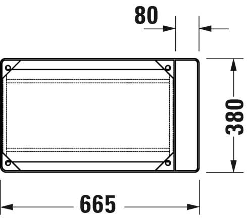 0031141000 DuraSquare Консоль металлическая подвесная **
Хром Black Matt Duravit - Вид №2