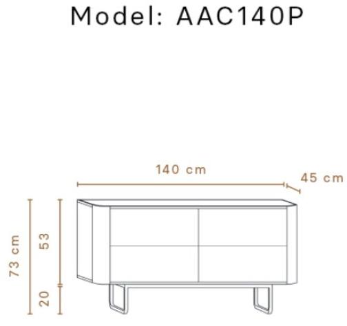 Momocca Комод из дерева с ящиками Adara Aac140 / aac140p - Вид №3
