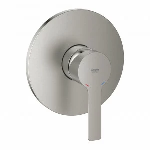 Смеситель однорычажный для душа GROHE Lineare New, круглая розетка, суперсталь (24063DC1)