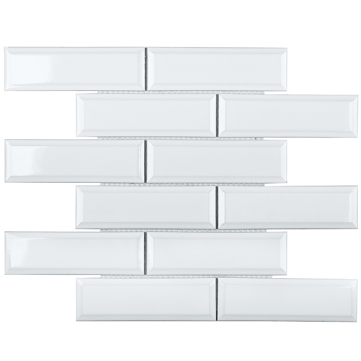 Белоснежная симфония: керамическая мозаика для вдохновенных интерьеров STP-ST80 INCOLOR Brick & Metro