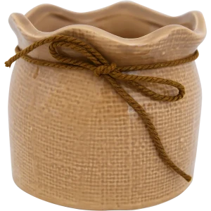 Кашпо-кактусник 9.5x9x12 см v0.6 л керамика бежевый