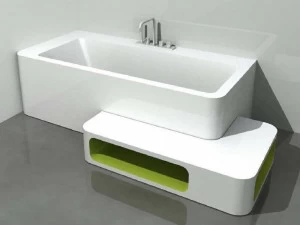 LASA IDEA Прямоугольная угловая ванна Unopuntozero