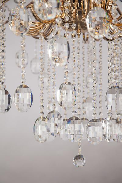 Подвесная люстра Bogates Ariadne 252/18 Strotskis BOGATES ДИЗАЙНЕРСКИЕ, СВЕЧИ 181552 Золотой  - Вид №2