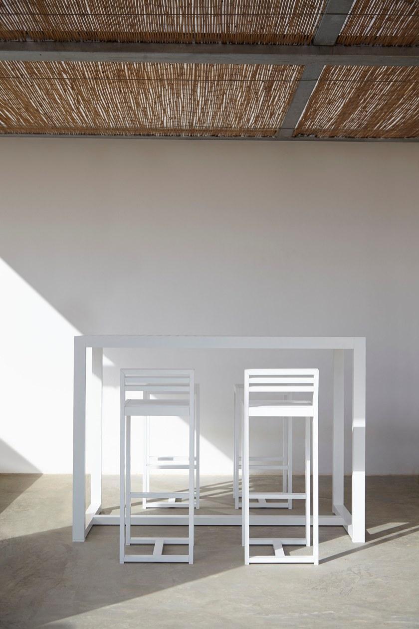 GANDIABLASCO Высокий барный стул из алюминия с подставкой для ног Dna sun-id-1409718 - Вид №3