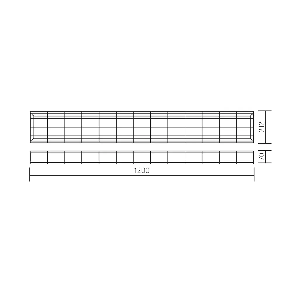 Панель светодиодная Varton 1200/212/70 OPL EM 70 Вт 1200x212 мм 7350 K IP40 82656352 STLM-2190336  - Вид №8