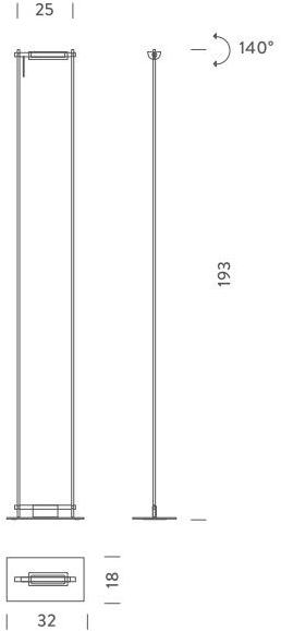 NEMO Регулируемый алюминиевый торшер Logo sun-id-1448689 - Вид №3
