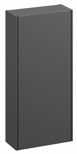 42534 IFO Sense верхний шкаф с дверцей, шпон дуба Черный - Вид №4