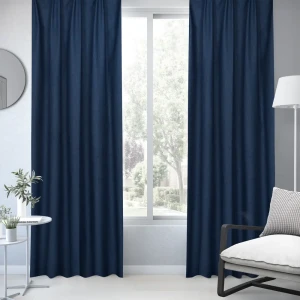 Штора на ленте Inspire Somo 160x280 см цвет голубой 89343231 STLM-2005370