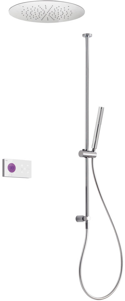 SHOWER TECHNOLOGY Kit de grifo termostático electrónico empotrado de 2 vías Shower Technology Blue Edition para ducha-09286565 TRES