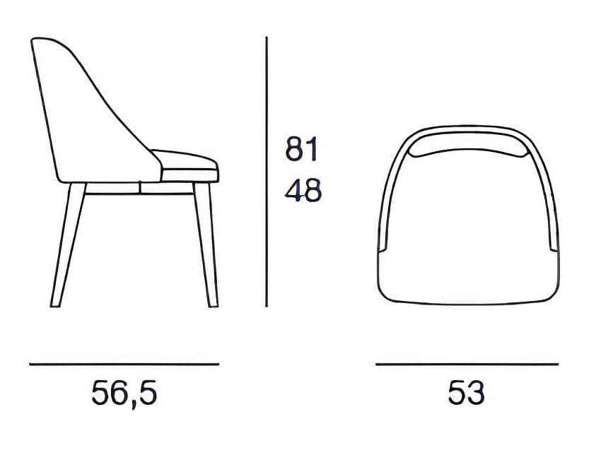 Мягкий стул Pacini & Cappellini AMY ARCH-00040208 - Вид №1