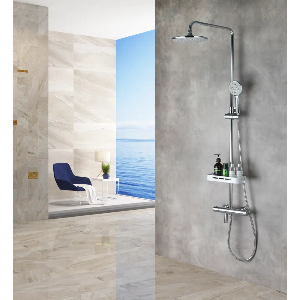 Душевая стойка с термостатом Lemark LR7010C Тропик STLM-2141445