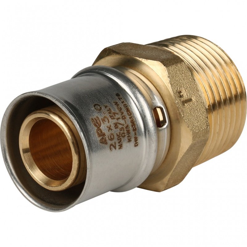 Муфта переходная STOUT 26х1" НР под пресс SFP0001000126 - Вид №1