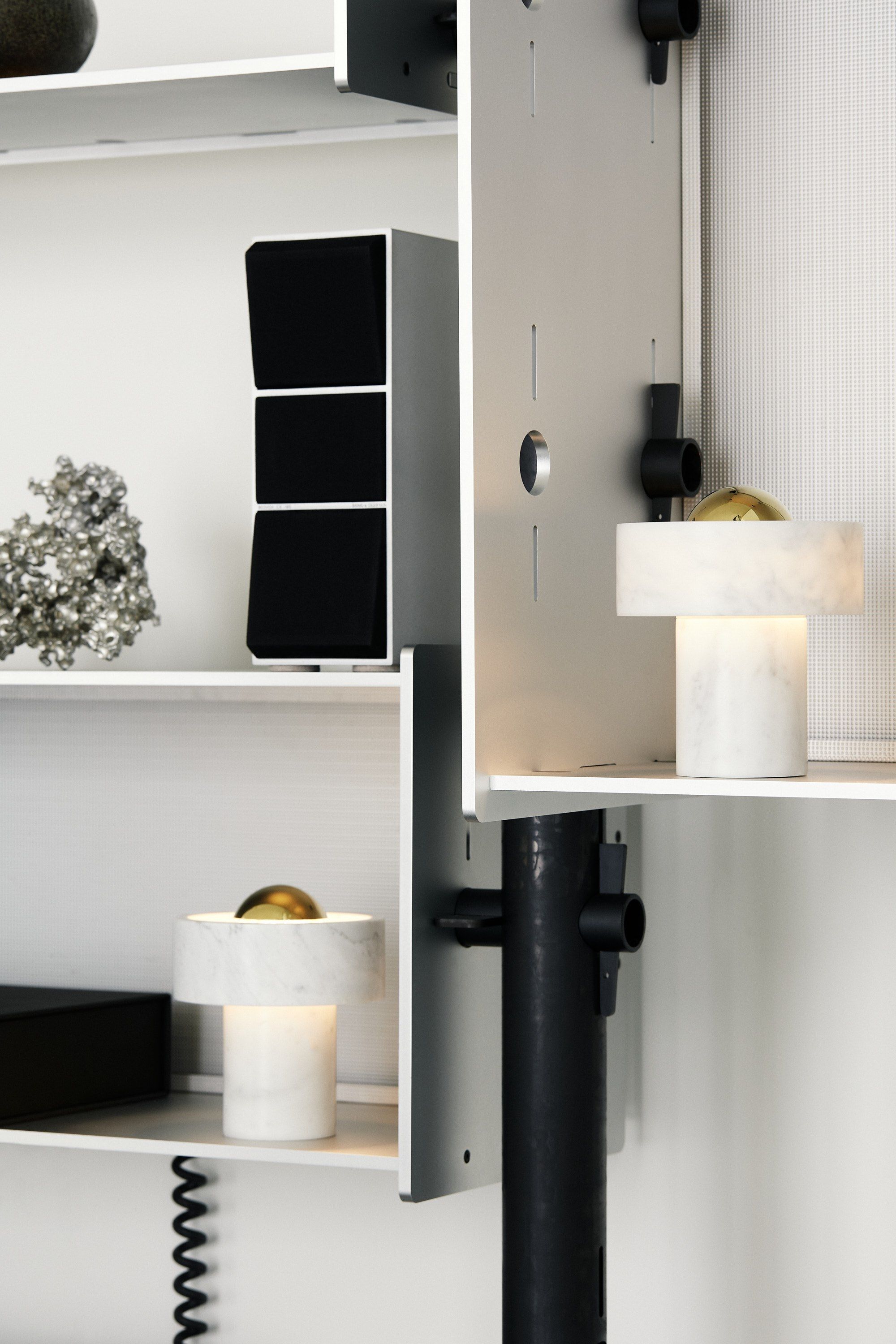 Мраморная настольная лампа с батарейным питанием Tom Dixon Stone ARCH-00060913 - Вид №14