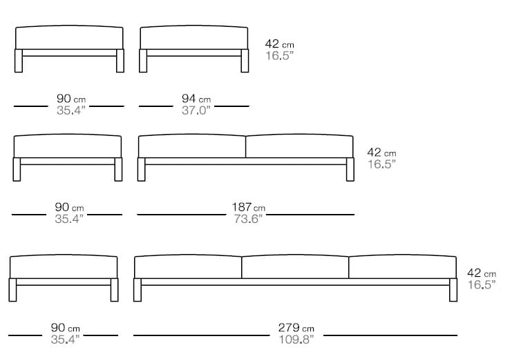 Прямоугольный садовый пуф Bivaq Nak ARCH-00136106 - Вид №2