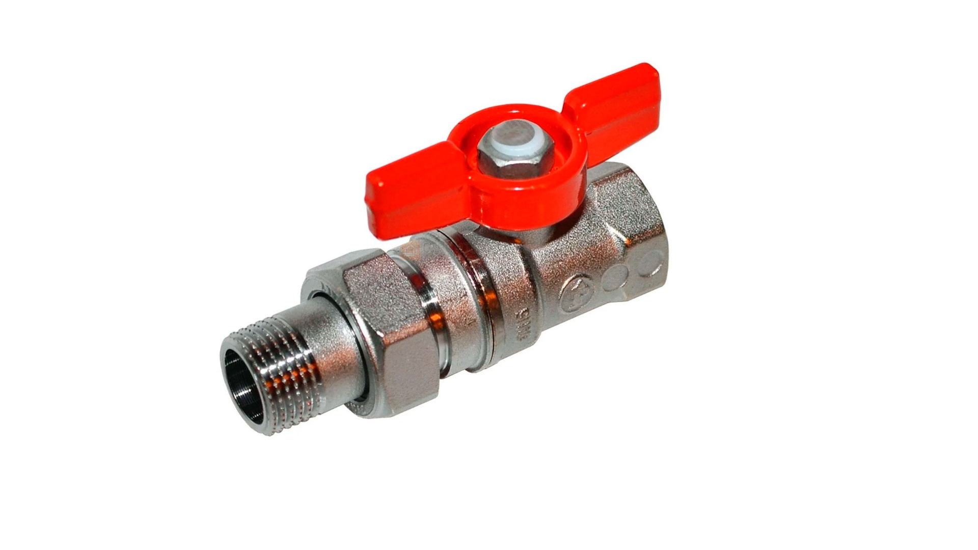 25911 Кран шаровой Giacomini R259D американка, с отводом, 1"F x 1"M LAB.Space 