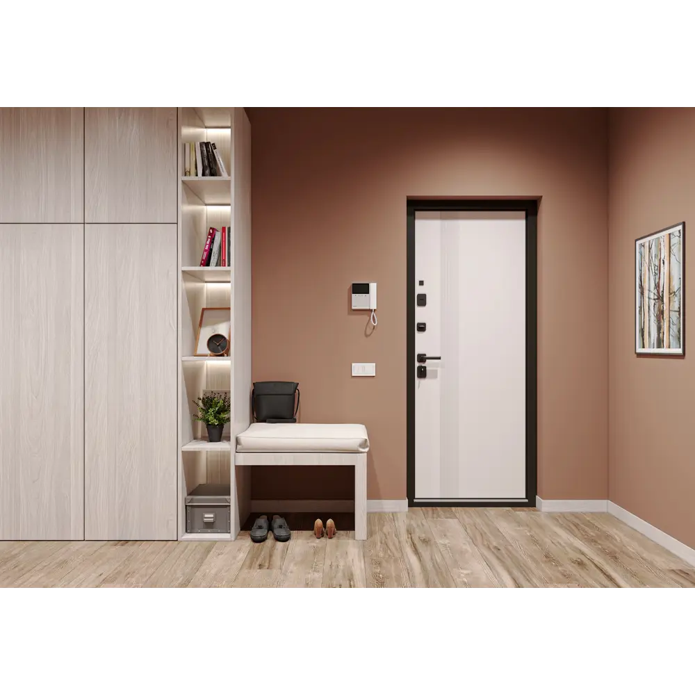 Дверь входная металлическая Грин Скейп 95x205 см левая шелк белый TOREX STLM-2155895 - Вид №17