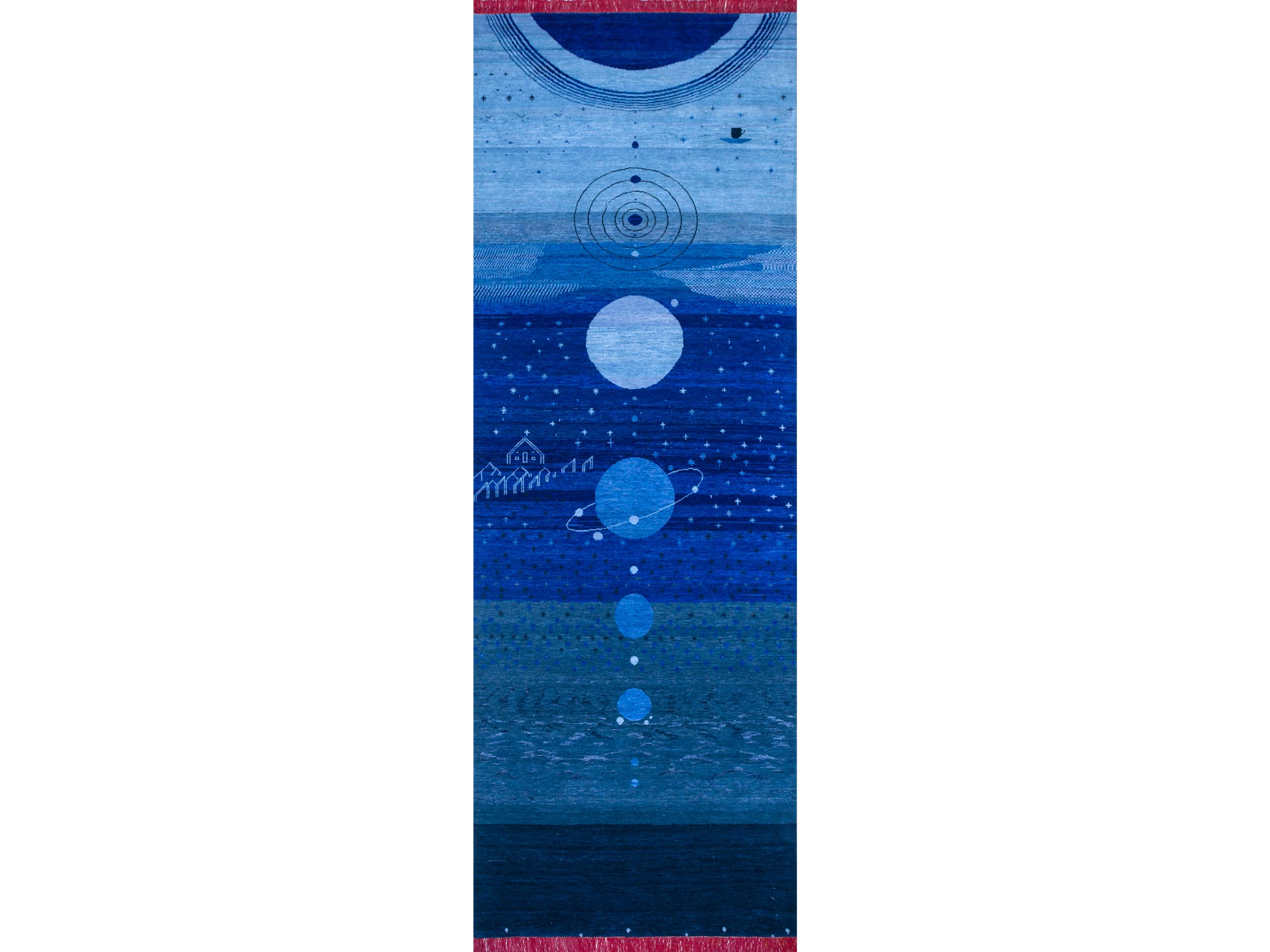 Шерстяной узор прямоугольный ковер ручной работы Jaipur Rugs Brahmaand-A Cosmic Affair ARCH-00152673 - Вид №1