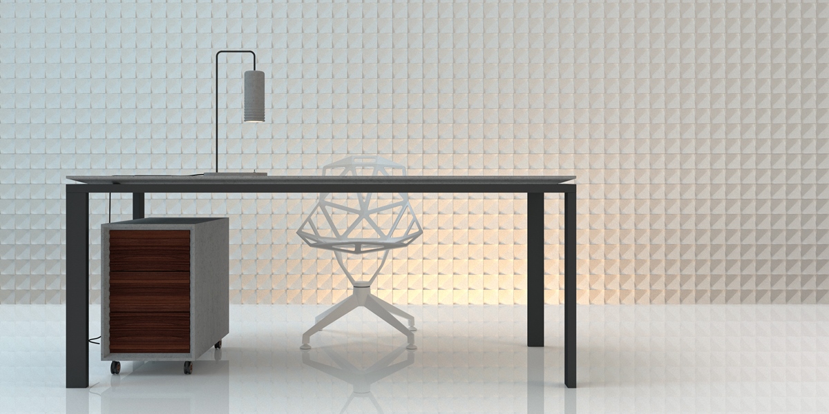 BetOn Стол обеденный со стальным каркасом МЕБЕЛЬ ИЗ БЕТОНА CF402 - Вид №1