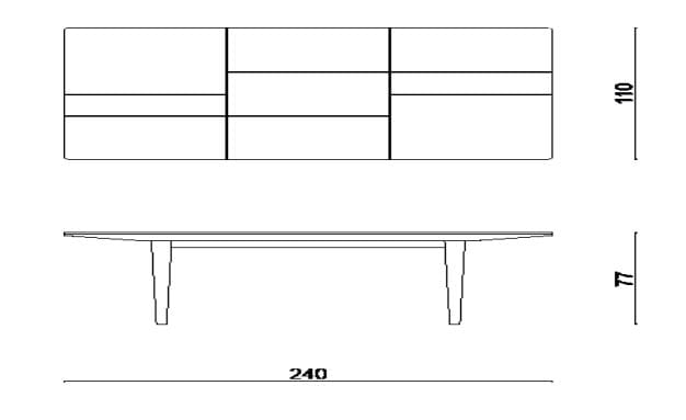 Прямоугольный мраморный стол HUGUES CHEVALIER MÉDICIS ARCH-00015285 - Вид №2