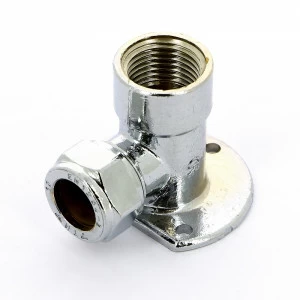 Водорозетка обжим-В хромированная TIEMME 15х1/2"