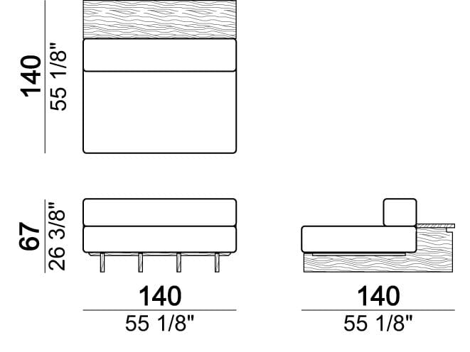 Тканевый модульный садовый диван Arketipo SANTOS ARCH-00052540 - Вид №23