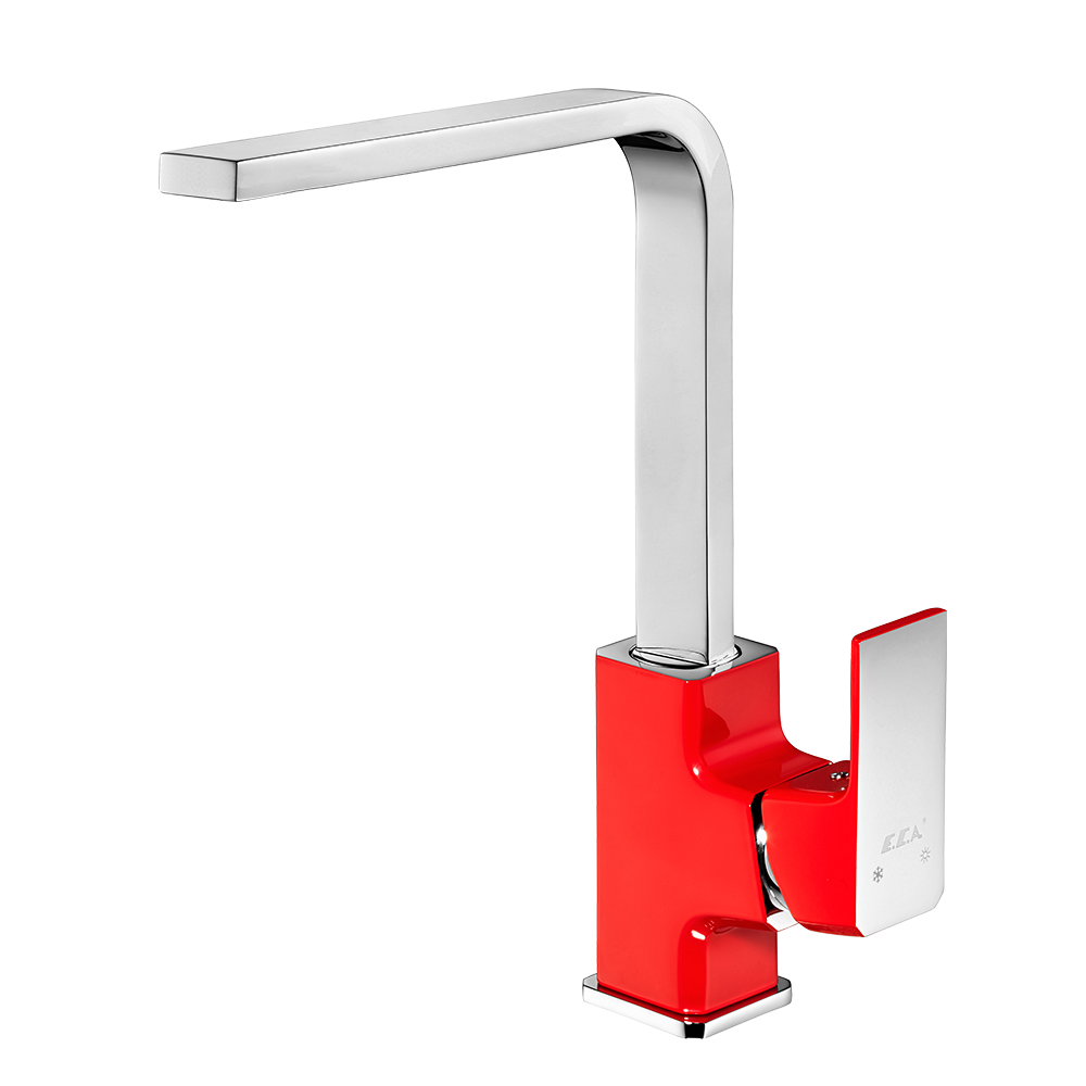 103318123  Смеситель для мойки Tiera - красный Eca 