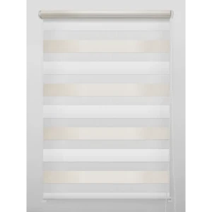 Штора рулонная день-ночь Порто 50x160 см бежево-молочная