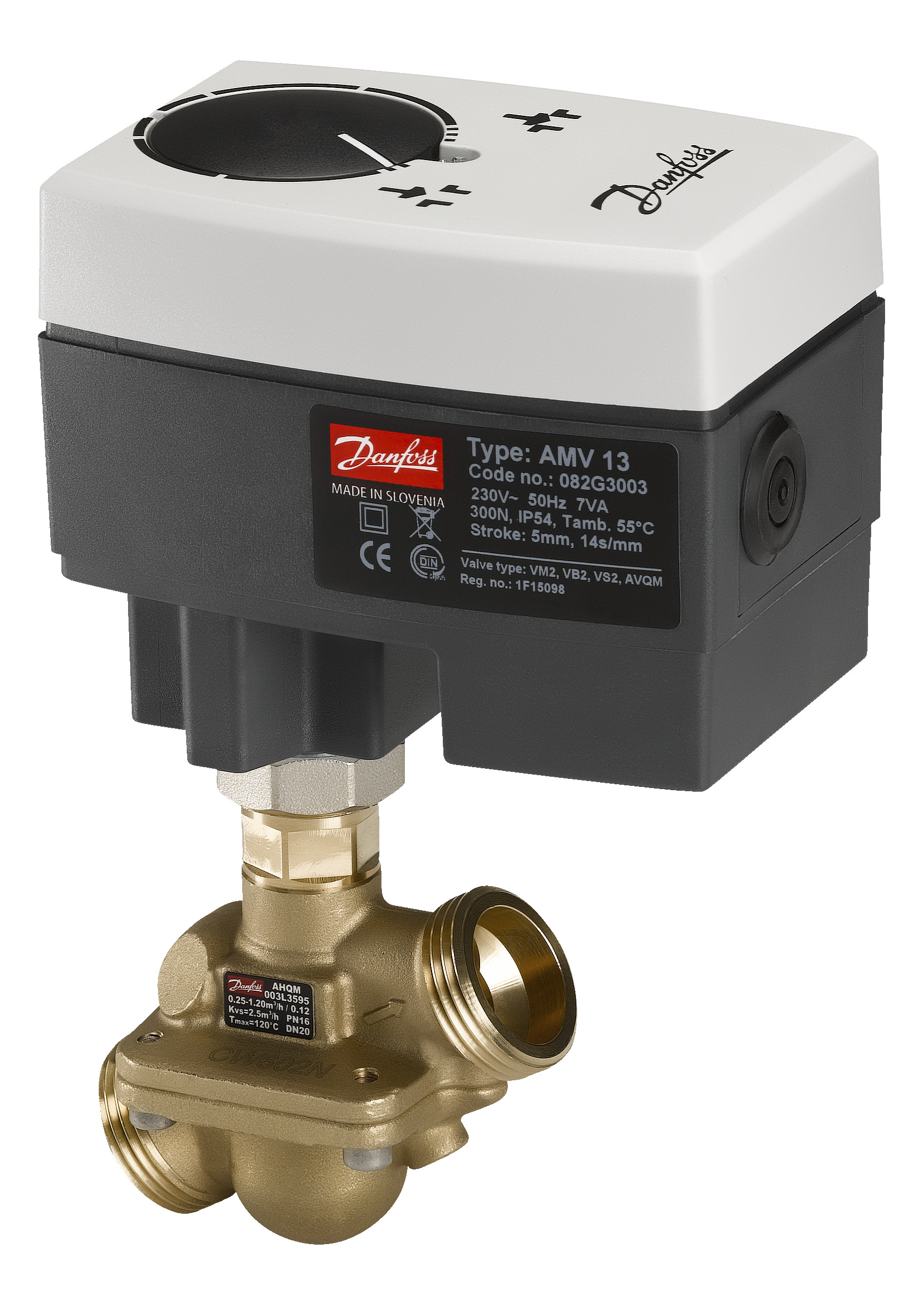 Danfoss Редукторные электроприводы с трехпозиционным управлением Электропривод импульсный AMV33 230B 082G3013  - Вид №10