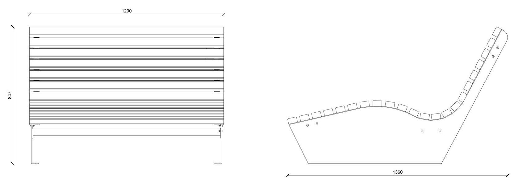 Шезлонг для 2 человек Lazzari Braies ARCH-00081967 - Вид №21