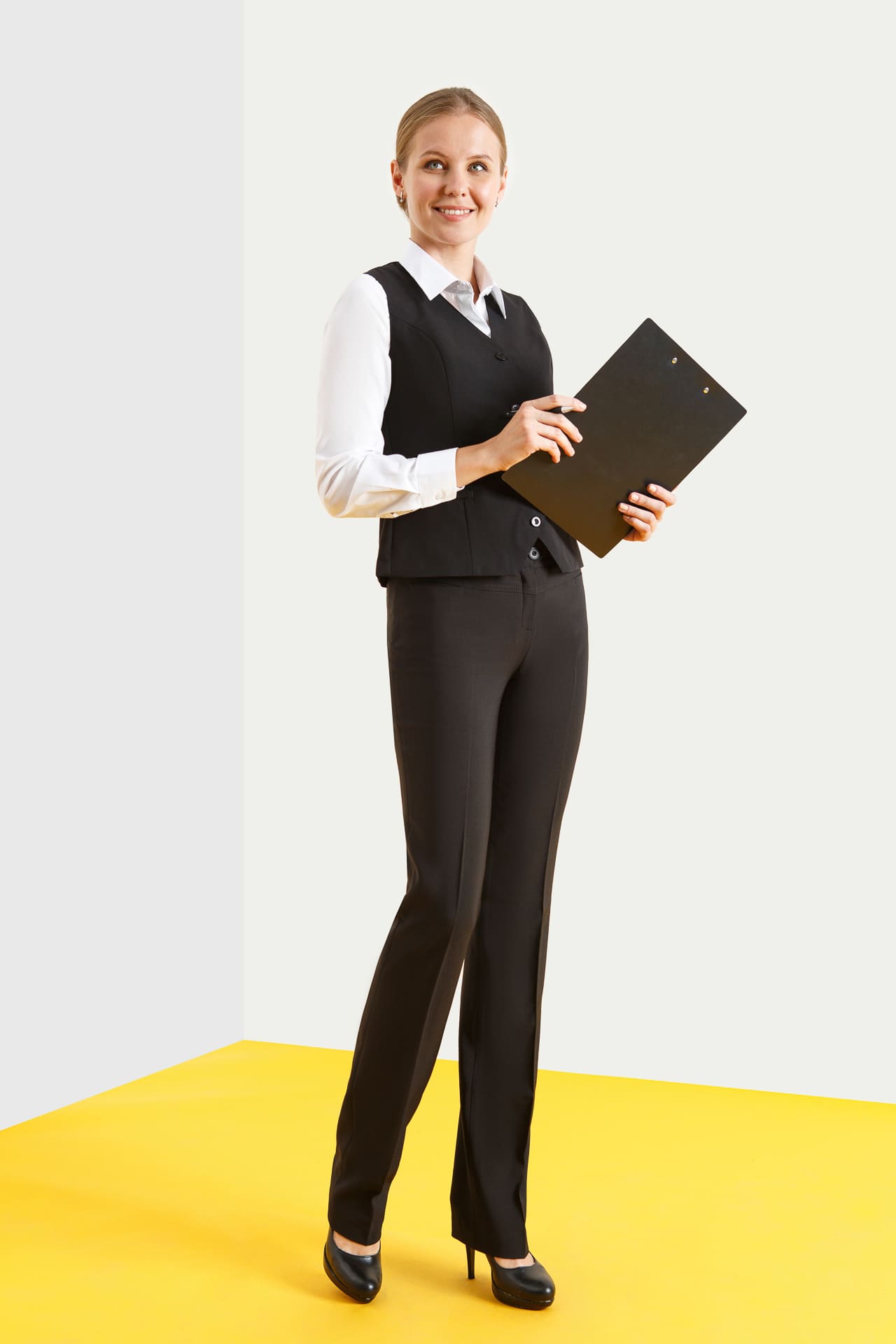 62862 Брюки  женские черные El-Risto  Одежда для официантов  размер 52  - Вид №6