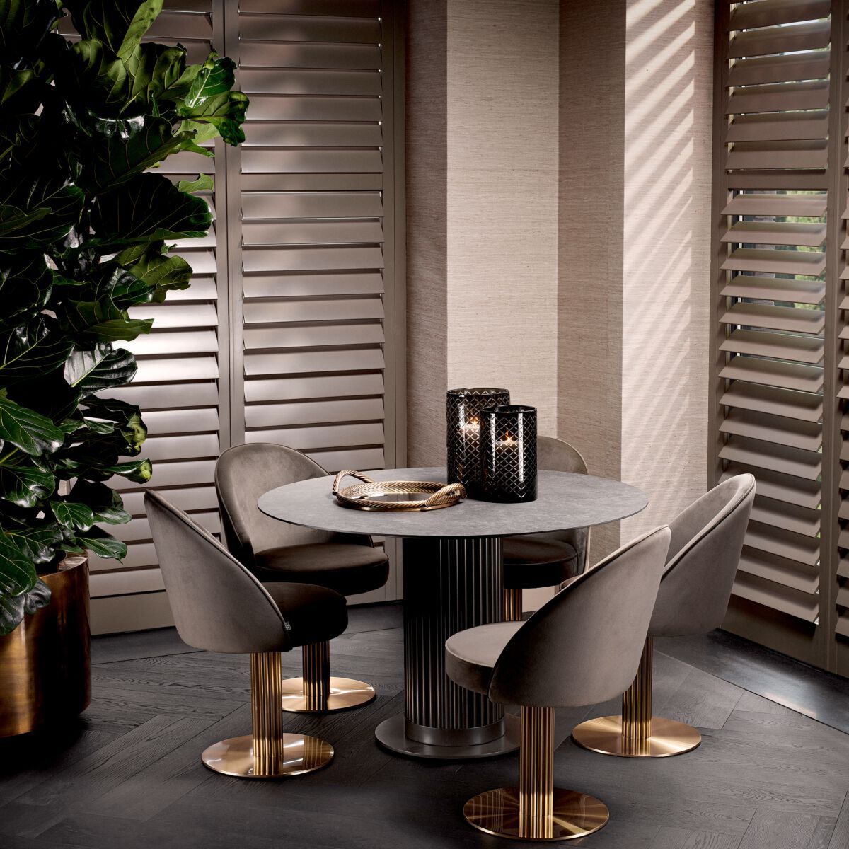 Тканевое вращающееся кресло Eichholtz DORLAND ARCH-00149813 - Вид №1