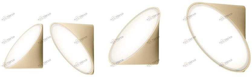 AXOLIGHT Настенный светильник из алюминия Orchid sun-id-1437833